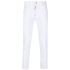 White straight jeans with a medium waist