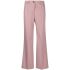 Pantaloni dritti rosa con pieghe