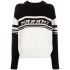 Maglione Callie bianco e nero con logo