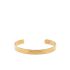 Gold engraved logo rigid bracelet