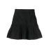 High-waist taffeta miniskirt