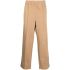 Beige sports trousers with side stripes