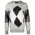 Argyle check-pattern jumper