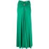 Green long skirt with ruffle