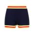 Blue shorts with stripe detail