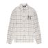 Logo embroidered checked shirt