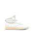 White high top sneakers with appliqué