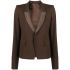 Brown single-breasted blazer