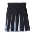 Black pleated short skirt