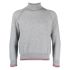 Grey roll neck knitted sweater