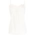 Lace-trim ruched tank top