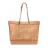 Brown Saint Laurent E W shopping bag in woven cane and leather