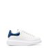White Oversize Sneakers with blue contrasting detail