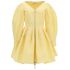 Zip detail yellow mini Dress
