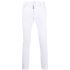 Mid-rise straight white Jeans