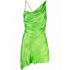 Asymmetric green Dress