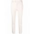 White mid rise straight Pants