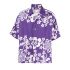 Hawaiian print purple Shirt