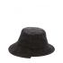 Black asymmetric bucket Hat