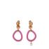 Crystal embellished pink oversized Earrings