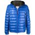Blue Galion short hooded Down Jacket