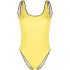 Embroidered edge yellow Swimsuit