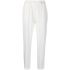 White cropped elasticated Pants