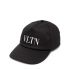VLTN logo print black baseball Cap