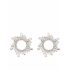 Begum embellished silver earrings