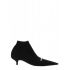 Low heel ankle Boots in black nylon