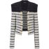 Black and white striped tweed Jacket