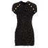 Sequin embellished black mini Dress