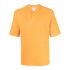 Buttons detail orange T-shirt
