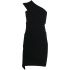 Black asymmetric mini Dress