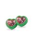 Green and pink Bonnie Earrings