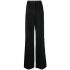 Black high waisted flared Trousers