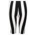 Black and white striped cyclist Shorts