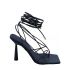 Gia x RHW blue Rosie 6 lace-up sandal