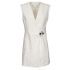 White denim dress with padlock