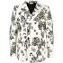 White double breasted floral Blazer