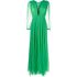 Green Janelle V-neck Gown