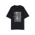 Black graphic print T-shirt