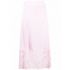 Lace trim pink slip Skirt
