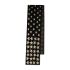 Black scarf with gold stars