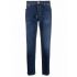 Jeans slim a vita media blu