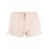 Shorts all'uncinetto beige