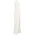 White Averie one shoulder long dress