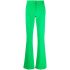 Green flared tailored Trousers