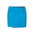 Turquoise draped mini skirt