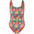 Multicolored print one-piece Swimsuit